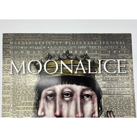 Hardly Strictly Bluegrass Poster 2011 John Mavroudis San Fransisco Moonalice - Picture 4 of 13